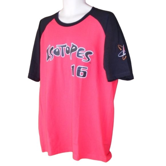 ABQ ISOTOPES Tshirt, XL, #16, 2016 SGA, Red/Black Short Sleeves, Baseball jersey - Picture 4 of 6